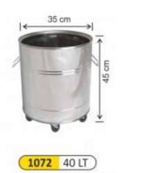 Arımetal - Ameliyathane çöp kovası 40 Lt