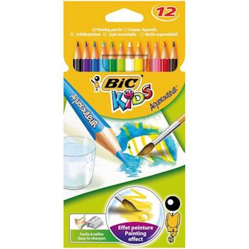 Bic Kids Aquacouleur Kuru Sulu Boya 12 Renk