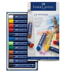 FABER-CASTELL - Faber-Castell Goldfaber Yağlı Pastel 12