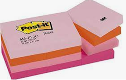 Post-it - Post-it® Not, Floral Serisi, Pastel Tonları, 4 renk x 3 blok, 100 yaprak, 38x51mm