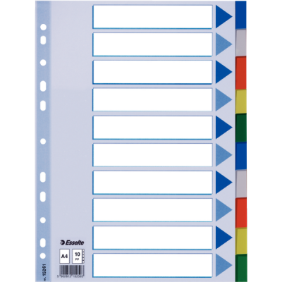 Esselte 10 Renkli Separatör