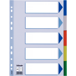 Esselte - Esselte 5 Renkli Separatör A4