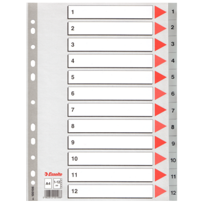 Esselte 1-12 Rakamlı Separatör