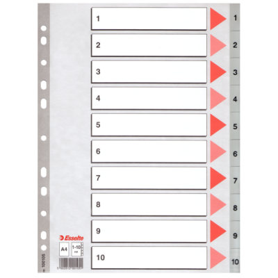 Esselte 1-10 Rakamlı Separatör