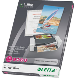 Llitz - Leitz A4 Parlak Laminasyon Filmi (125 Micron)100LÜ