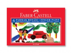 FABER-CASTELL - Faber Castell Parmak Boyası 6 Renk