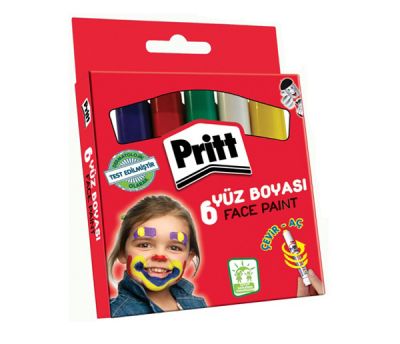 Pritt Karton Kutu Yüz Boyası 6 Renk 1564609