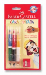 FABER-CASTELL - Faber Castell Yüz Boyası Kalemi 6 Renk