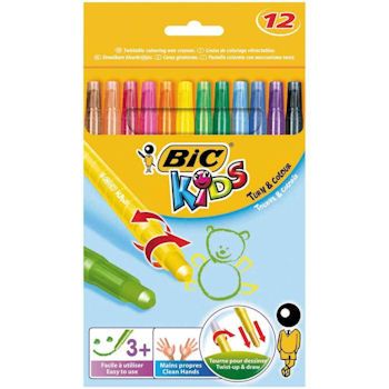 Bic Kids Çevirmeli Pastel Boya 12 Renk