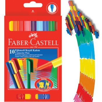 Faber Castell Eğlenceli Keçeli Kalem 10 Renk