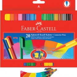 FABER-CASTELL - Faber Castell Eğlenceli Keçeli Kalem 20 Renk