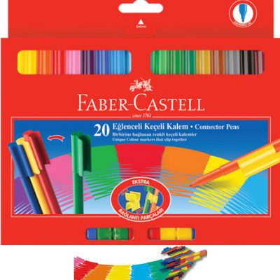 Faber Castell Eğlenceli Keçeli Kalem 20 Renk