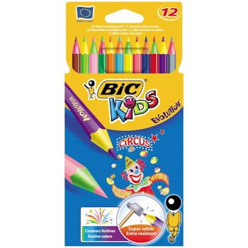 Bic Kids Evolution Kuru Boya Kalemi 12 Renk