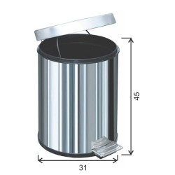 Arı Metal - Pedallı Çöp Kovası 30 Lt
