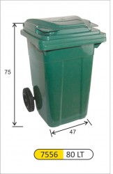 Arı Metal - Tekerlikli Plastik Konteyner 80 LT Orjinal Hammade 7556