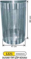 Arı Metal - Duvar Tipi Çöp Kovası