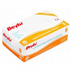 Beybi - Beybi Lateks Pudralı Muayene Eldiveni S Beybi - Beybi Lateks Pudralı Muayene Eldiveni S