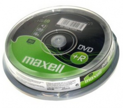 Maxell - Maxell Dvd+R 4,7 Gb Cakebox 16x10 (10 lu)