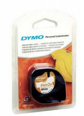 Dymo LetraTag Ütü Transfer Şerit ( 12mm x 2 mt ), Beyaz