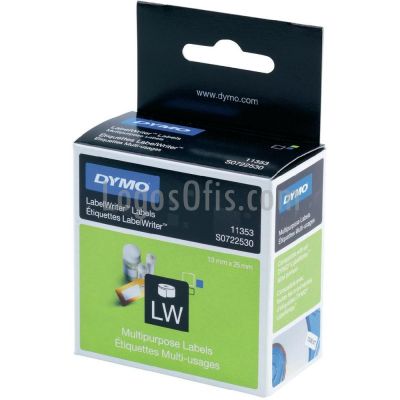 Dymo LW Çok Amaçlı Etiket,1000 etiket/paket, 24 x 12 mm (11353 )