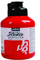 Pebeo - Pebeo Acrylic Studio 500 Ml. Kavanoz Cadmium Red 33 (Kadmiyum Kırmızısı)