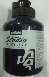 Pebeo - Pebeo Acrylic Studio 500 Ml. Kavanoz Payne′s Grey 40 (Payne Grisi)