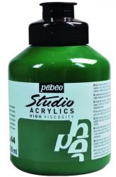 Pebeo - Pebeo Acrylic Studio 500 Ml. Kavanoz Hooker′s Green 44 (Hoker Yeşili)