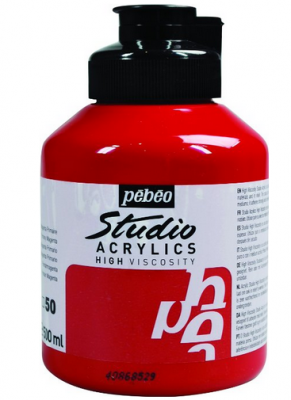 Pebeo Acrylic Studio 500 Ml. Kavanoz Primary Magenta 50 (Kırmızı)