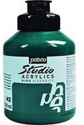 Pebeo - Pebeo Acrylic Studio 500 Ml. Kavanoz Green Earth 61 (Toprak Yeşili)