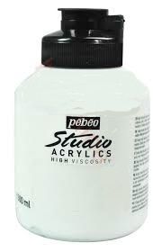 Pebeo Acrylic Studio 500 Ml. Kavanoz Buff Titanium 65 (Soluk Titanyum)