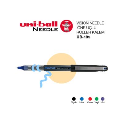 Uni-ball Ub-185 Vision Needle İğne Uç Roller Kalem 0.5mm