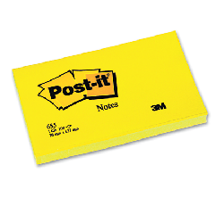 Post-it - Post-it 655 Sarı Not Kağıdı 76x127mm Post-it - Post-it 655 Sarı Not Kağıdı 76x127mm