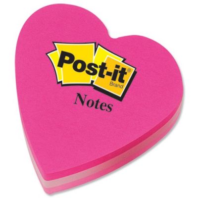 Post-it 2007-H/225 Kalp Şeklinde Yapışkanlı Not Kağıdı