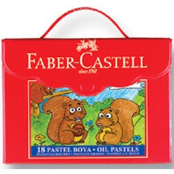 FABER-CASTELL - Faber Castell Çantalı Pastel Boya 18 Renk