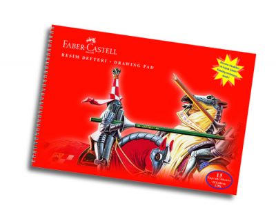 Faber-Castell Karton Kapak Resim Defteri 25x35 cm 15 Yaprak
