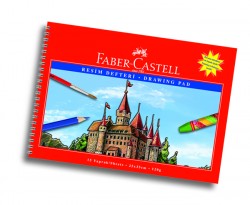 FABER-CASTELL - Faber-Castell Karton Kapak Resim Defteri 35x50 cm 15 Yaprak