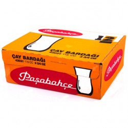 Paşabahçe - Paşabaçe Çay Bardağı Tabağı 6 lı Takım Düz