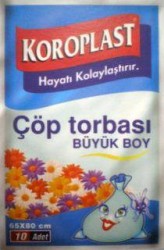 Koroplast - Koroplast Çöp Torbası 65x80cm Büyük Boy Koroplast - Koroplast Çöp Torbası 65x80cm Büyük Boy
